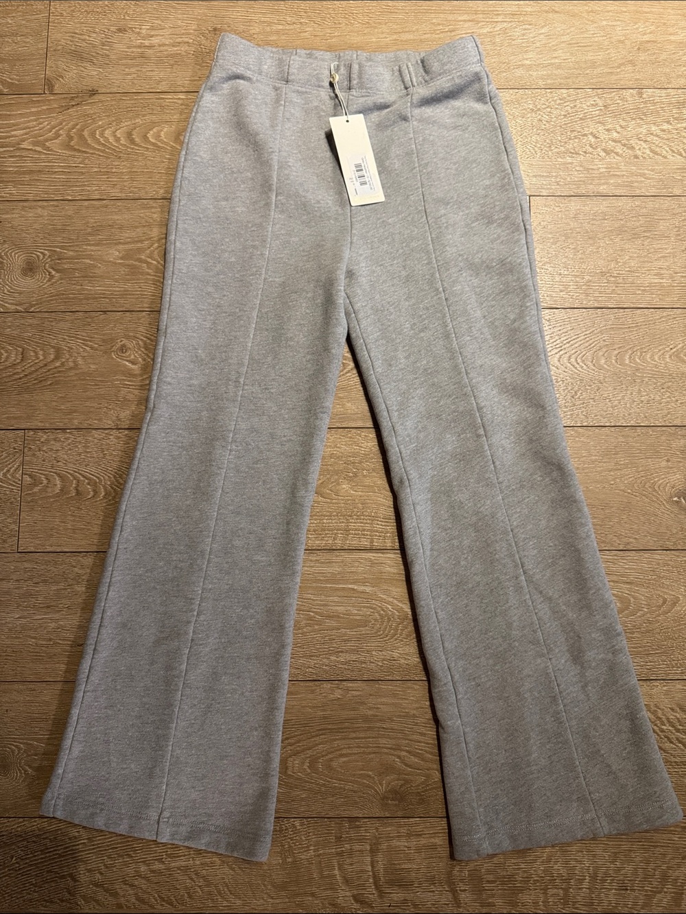 Suzi Kondi Light Gray Wide-Leg Ponte Pants